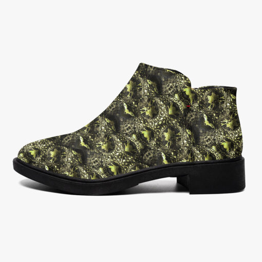 Green Alligator Texture Fashion Boots - Image 4