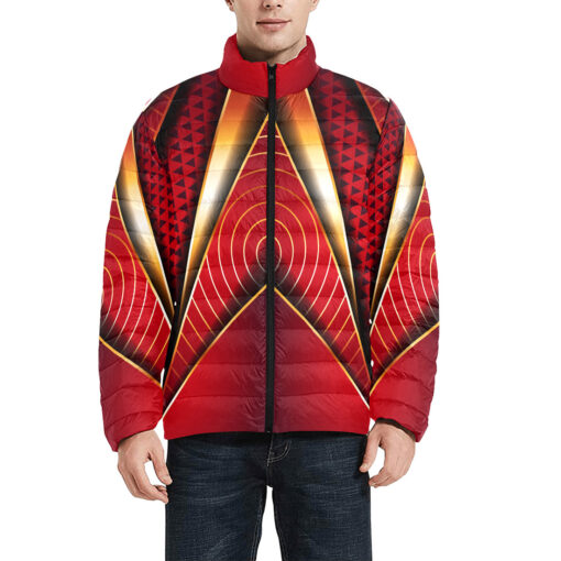 Luxury Futuristic Tech Men's Padded Jacket - Image 3