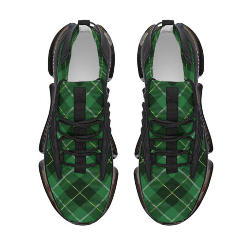 Green Tartan Plaid Air Sneakers - Image 3