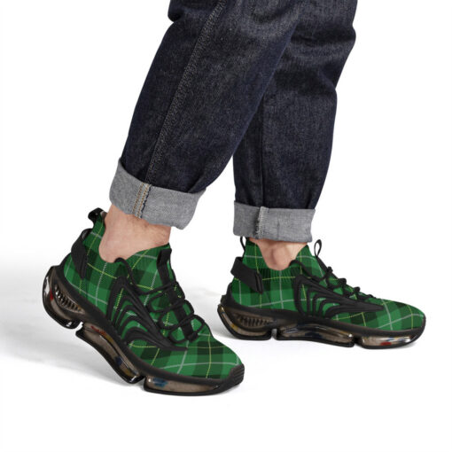 Green Tartan Plaid Air Sneakers - Image 7