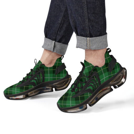 Green Tartan Plaid Air Sneakers - Image 8