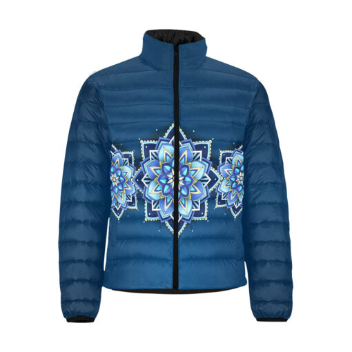 Blue Mandala Men's Padded Jacket