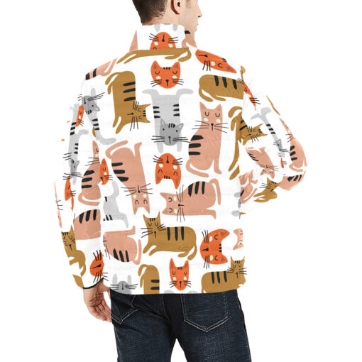 Colorful Kittens Men's Padded Jacket - Image 4