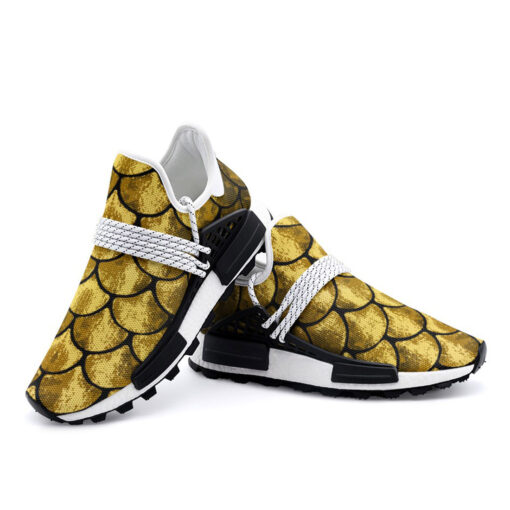 Golden Scales Mesh Sneakers