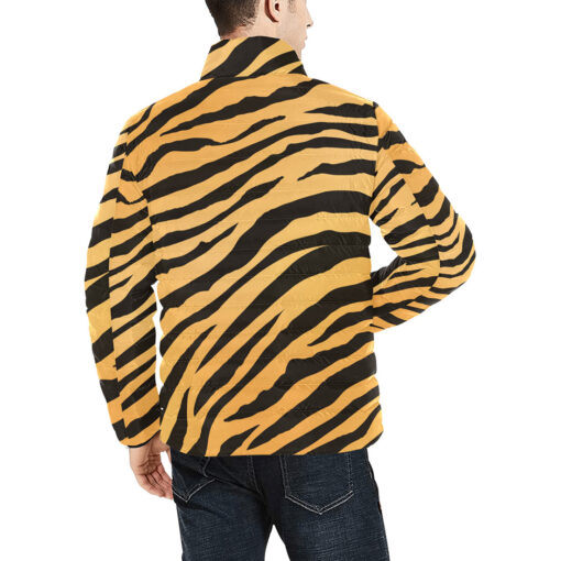 Tiger Animal Skin Men's Padded Jacket - Image 4