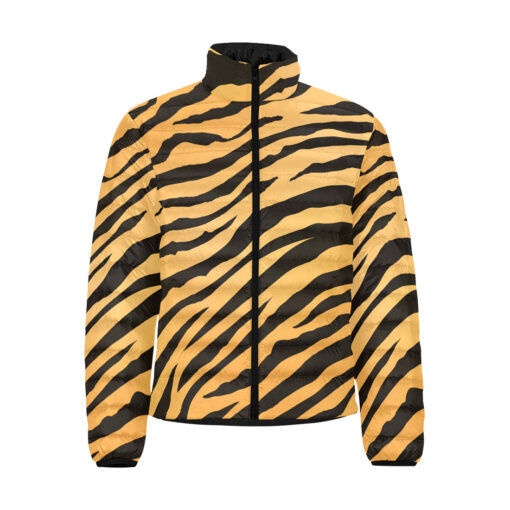 Tiger Animal Skin Men's Padded Jacket