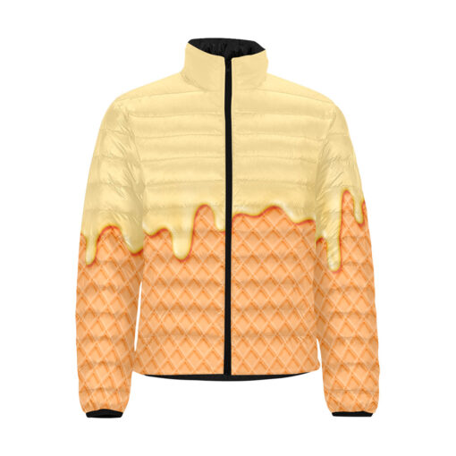 Waffle Melting Cream Men's Padded Jacket