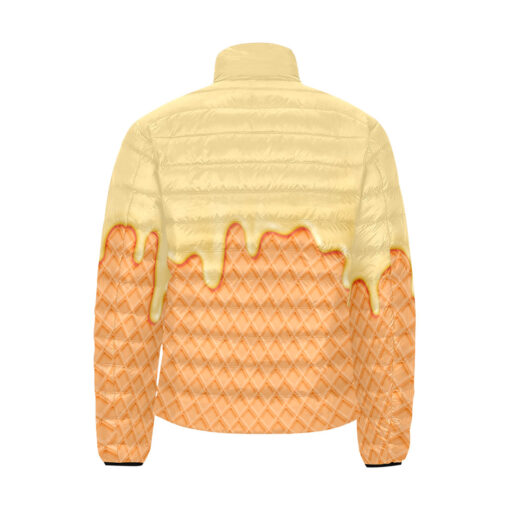 Waffle Melting Cream Men's Padded Jacket - Image 2