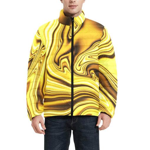 Golden Foil Men's Padded Jacket - Image 3