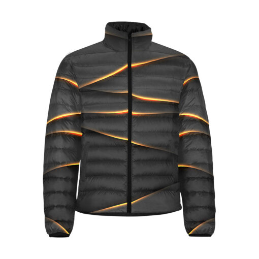 Golden Modern Luxury Men's Padded Jacket