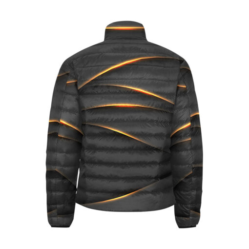 Golden Modern Luxury Men's Padded Jacket - Image 2