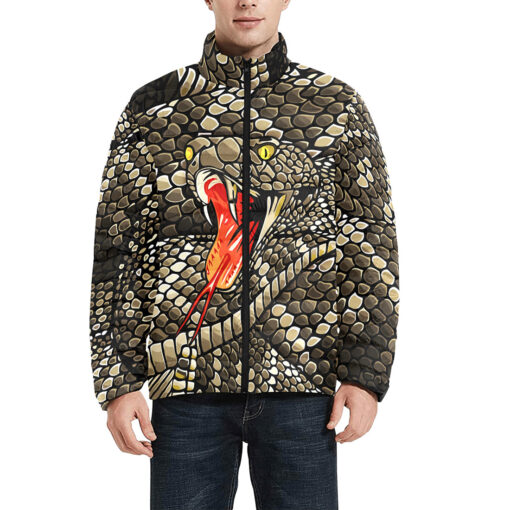 Rattlesnake Gaping Men's Padded Jacket - Image 3