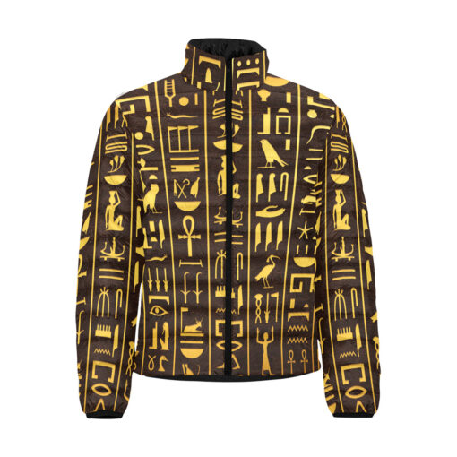 Ancient Egyptian Hieroglyphs Men's Padded Jacket