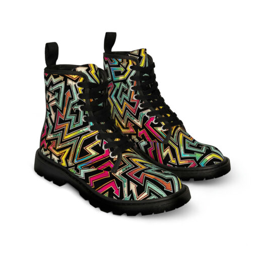 Grunge Urban Arrows Unisex Canvas Boots