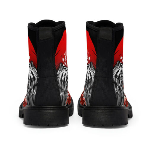 Dragon Tiger Fight Unisex Canvas Boots - Image 5