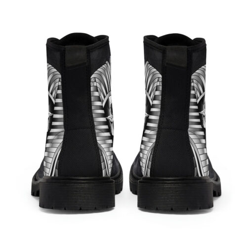 Skull Pharaoh Mask Unisex Canvas Boots - Image 5