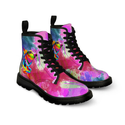 Tree Frog Multicolor Unisex Canvas Boots