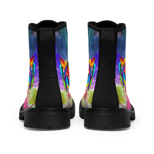 Tree Frog Multicolor Unisex Canvas Boots - Image 5