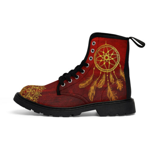 Dream Catcher Mandala Canvas Boots - Image 2