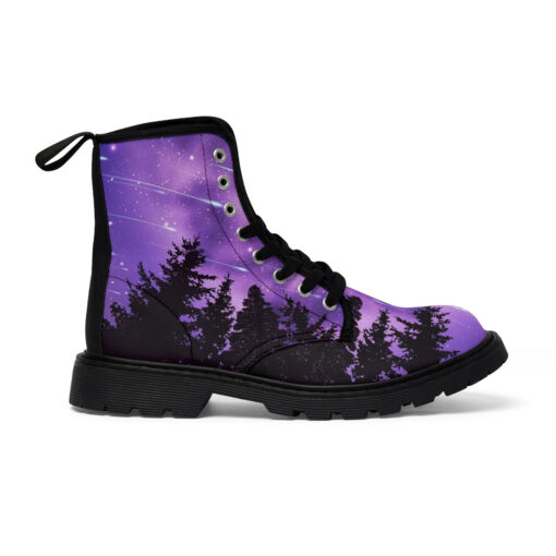 Dark Forest Meteor Shower Canvas Boots - Image 3