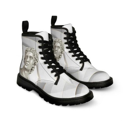 Antique Bust Canvas Boots