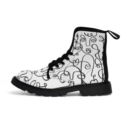 Modern Minimalism Art Canvas Boots - Image 2