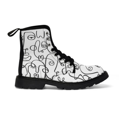 Modern Minimalism Art Canvas Boots - Image 3