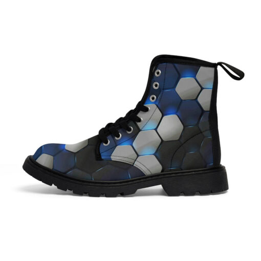 Hexagonal Modern Tech Canvas Boots - Image 2