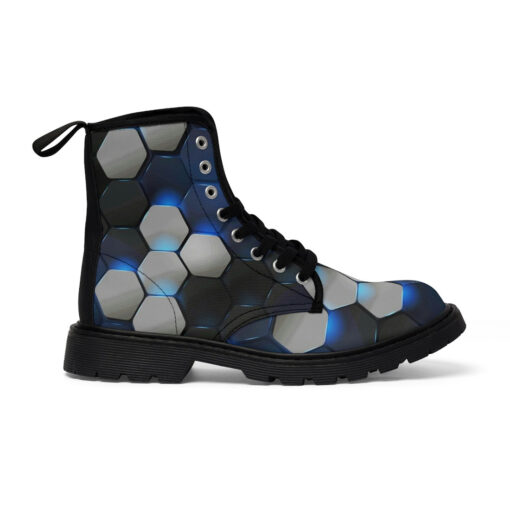 Hexagonal Modern Tech Canvas Boots - Image 3