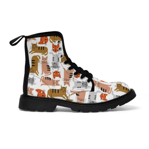 Colorful Kittens Canvas Boots - Image 3