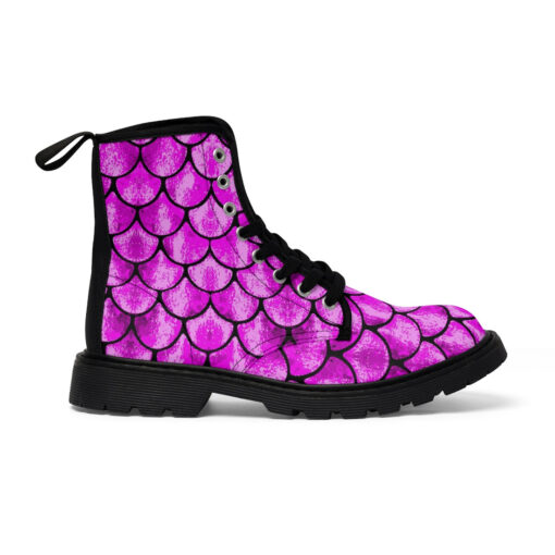 Pink Scales Canvas Boots - Image 3