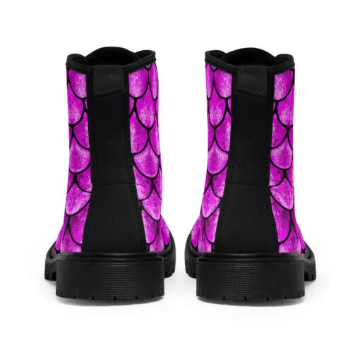 Pink Scales Canvas Boots - Image 5