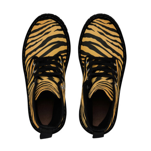 Tiger Animal Skin Canvas Boots - Image 4