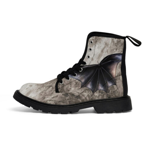 Daemon Bat Wings Canvas Boots - Image 2