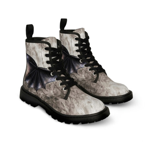 Daemon Bat Wings Canvas Boots