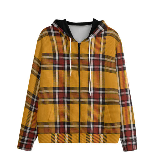 Tartan Plaid Zip Up Hoodie