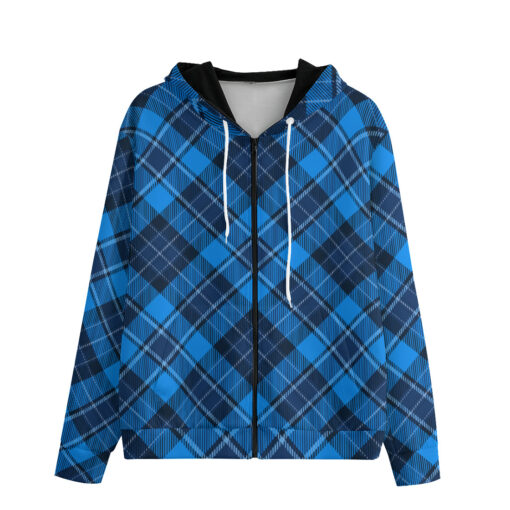 Tartan Scotland Plaid Zip Up Hoodie