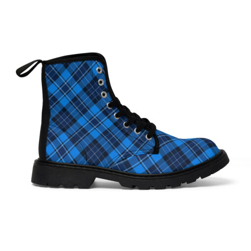 Tartan Scotland Plaid Canvas Boots - Image 3