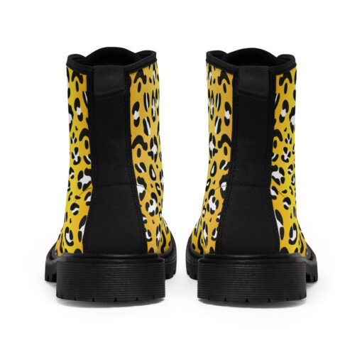 Leopard Pattern Canvas Boots - Image 5