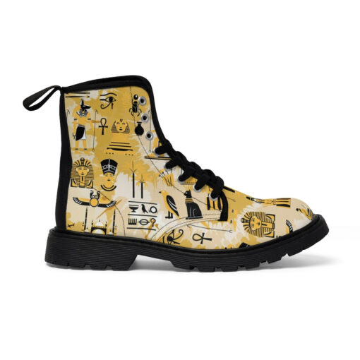 Egypt Symbols Canvas Boots - Image 3