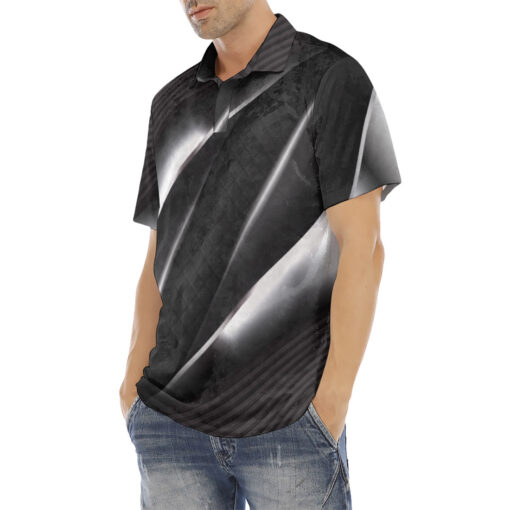 3D Futuristic Concept Velvet Polo Shirt