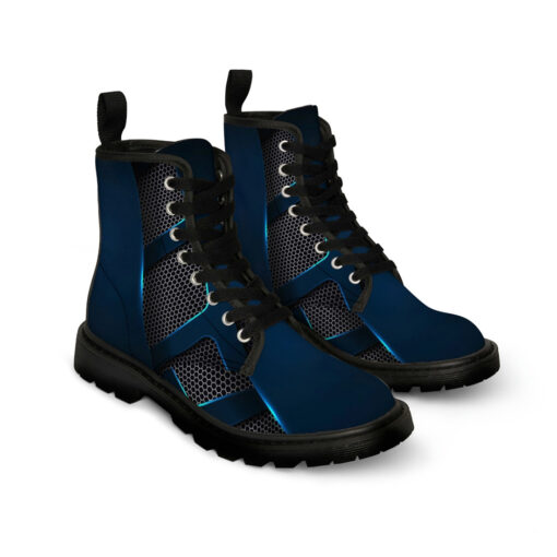 Modern Futuristic Tech Concept Canvas Boots