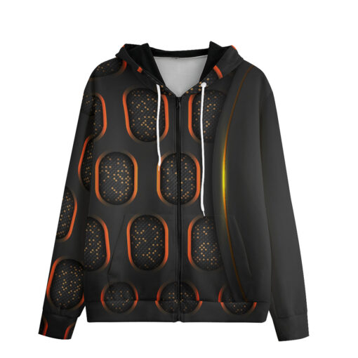 Abstract 3D Luxury Hi-Tech Zip Up Hoodie