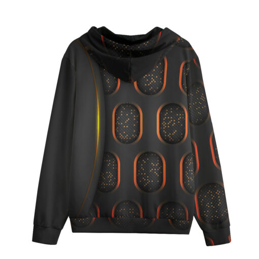 Abstract 3D Luxury Hi-Tech Zip Up Hoodie - Image 2