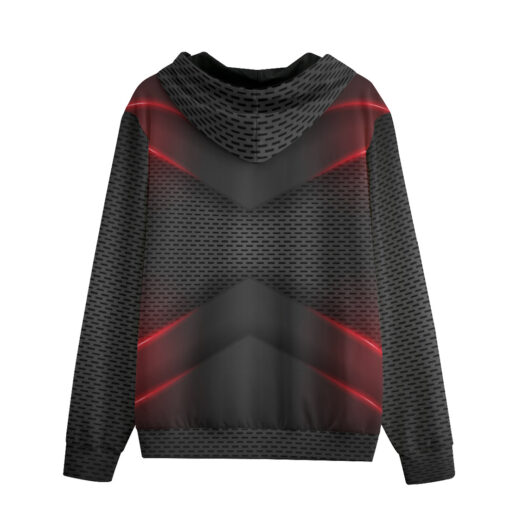 3D Arrow Futuristic Hi-Tech Zip Up Hoodie - Image 2