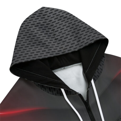 3D Arrow Futuristic Hi-Tech Zip Up Hoodie - Image 3