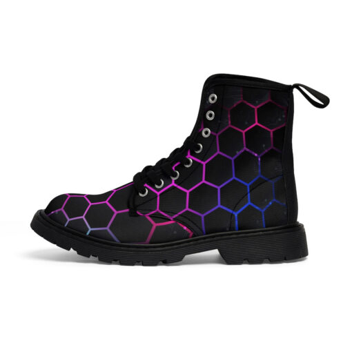 Digital Cyber Hi-Tech Canvas Boots - Image 2