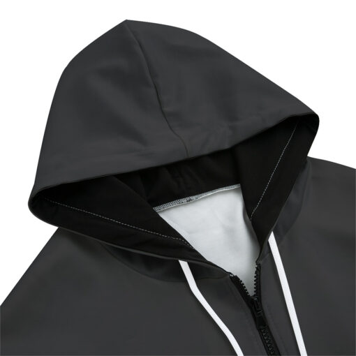 Shiny Gold Circle Shapes Zip Up Hoodie - Image 3