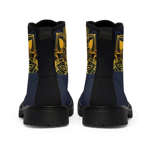 Luxury Golden Mandala Canvas Boots - Image 5