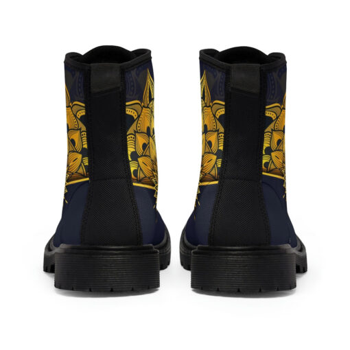 Luxury Golden Mandala Canvas Boots - Image 5